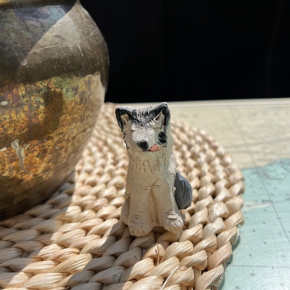 Vintage Miniature Ceramic Handmade Husky - Picture 2 of 8